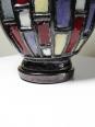 Grand vase moderniste en céramique d'art émaillée noire vintage années 50-70 | Puces Privées