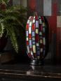 Grand vase moderniste en céramique d'art émaillée noire vintage années 50-70 | Puces Privées