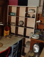 Meuble de métier en bois à casier d'atelier, Etagères, Mobilier | Puces Privées