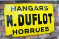 plaque émaillée hangards Duflot, Affiches anciennes (cinéma, theâtre, publicitaire), Image | Puces Privées