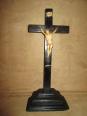 ancien christ sculpté sur croix en bois art populaire crussifix XVIII ème, Objets de culte, Art religieux | Puces Privées