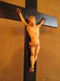 ancien christ sculpté sur croix en bois art populaire crussifix XVIII ème, Objets de culte, Art religieux | Puces Privées
