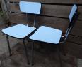 Chaise en formica bleu, Chaises - tabourets, Sièges | Puces Privées