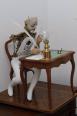 Pierrot l’écrivain squelette | Puces Privées