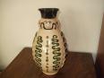 céramique vase allemand en relief années 50-60 personnage | Puces Privées