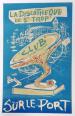 affiche originale 1935  discothèque sur le port de Saint Tropez entoilée | Puces Privées