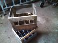 Caisse range bouteille en bois - vintage | Puces Privées