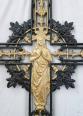 Croix funéraire en fonte XIXeme tombe | Puces Privées