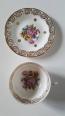 Tasse et soucoupe fleurie en porcelaine de Limoges | Puces Privées