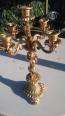 candelabre bronze 5 branches angelot cherubin | Puces Privées