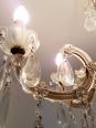 Lustre de Murano à pampilles en cristal | Puces Privées