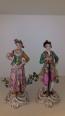 Deux figurines ou personnages en porcelaine de Paris manufacture de Locré XIXème siècle | Puces Privées