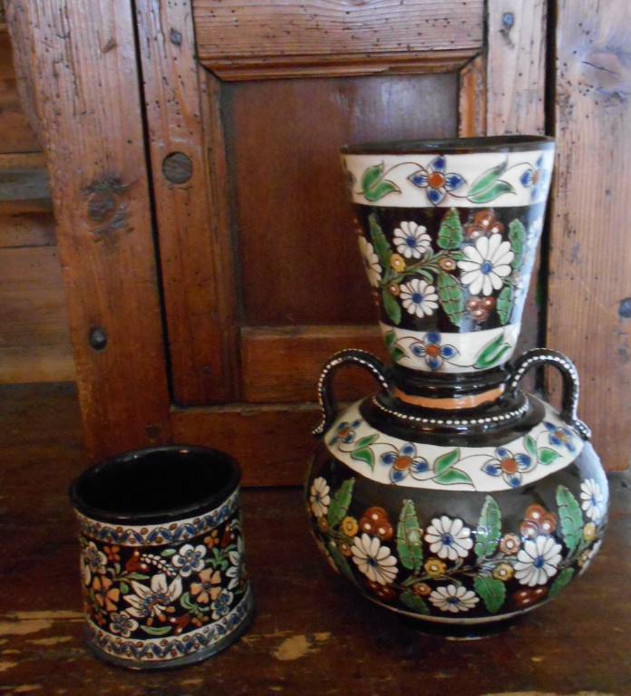 Vase à anses , céramique de Thoune - suisse 1880 | Puces Privées