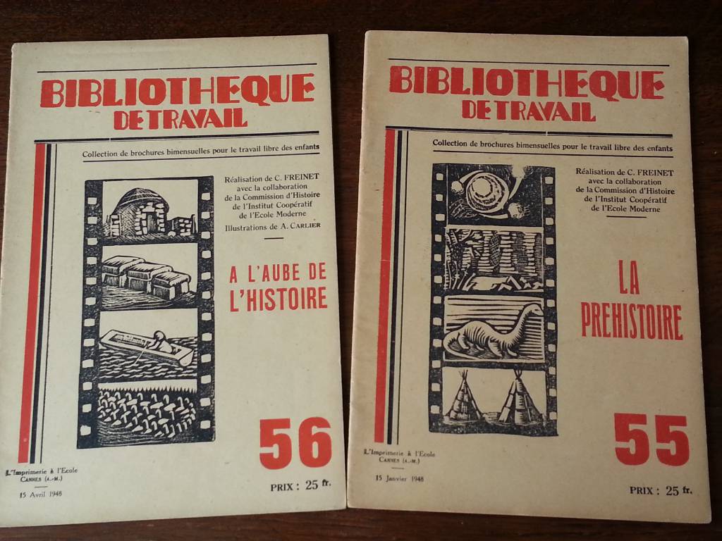 Ancien livre LA PREHISTOIRE n°55 C.FREINET 1948 | Puces Privées
