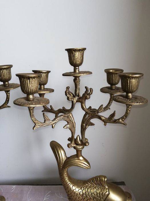 Paire de lustres avec tentes - Bronze | Puces Privées