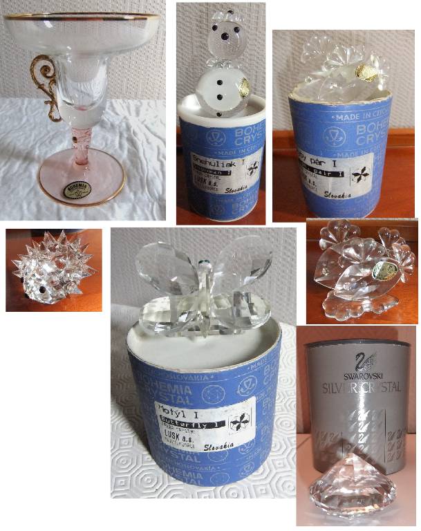 Série d'objets en Cristal de Bohême Neufs avec emballage | Puces Privées