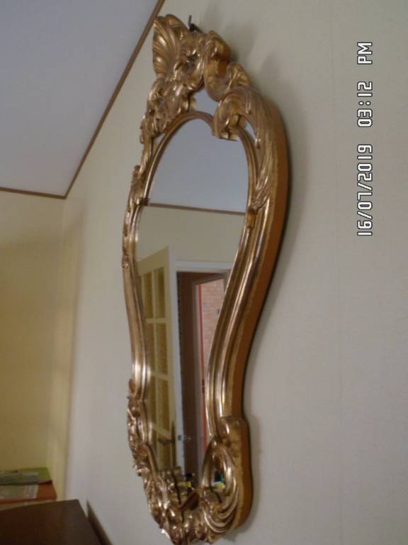 Miroir stylisé détails coquillage (100 x 70) | Puces Privées