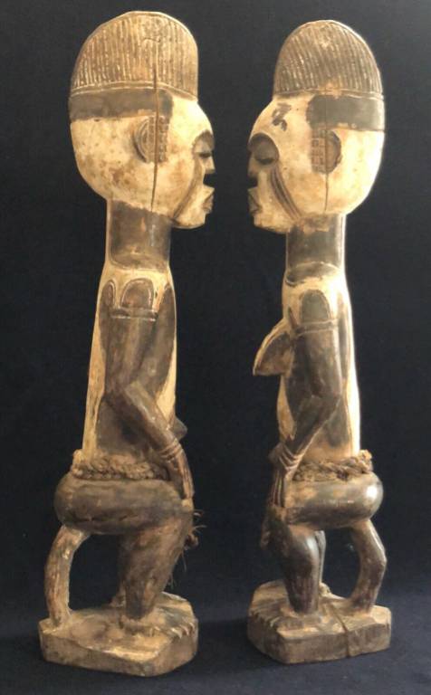 Doma Nigeria ancien et superbe couple d'ancêtres fétiche animiste animisme | Puces Privées