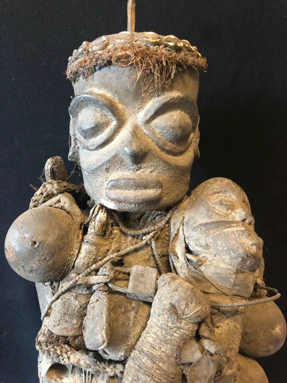 Grand fétiche Vaudou du Benin Africa Hauteur 89 cm Afrique Religion | Puces Privées