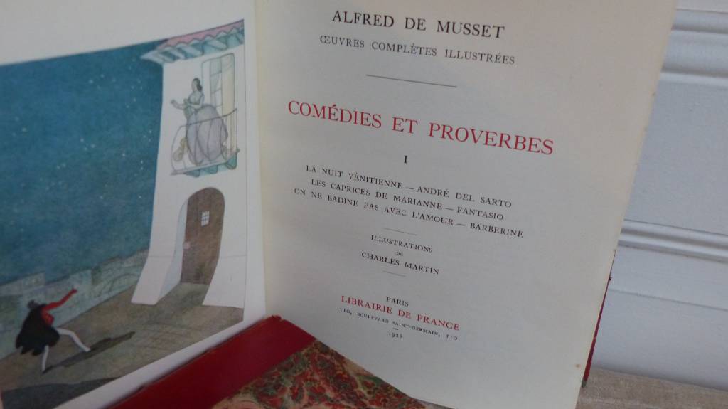 No - 367 - Alfred de Musset , Paris Librairie de France 1928,illustrations de Charles  Martin | Puces Privées