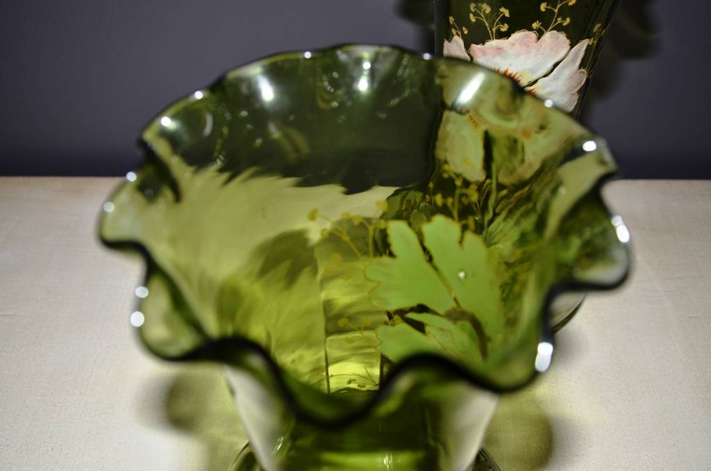 Belle paire de vases Art Nouveau façon LEGRAS | Puces Privées