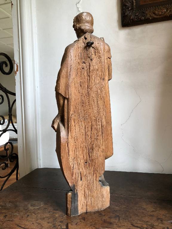 St-Maurice - chêne sculpté XVIIe | Puces Privées