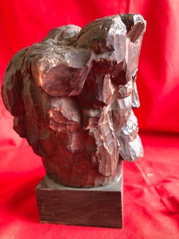 Visage de christ bois sculpté | Puces Privées