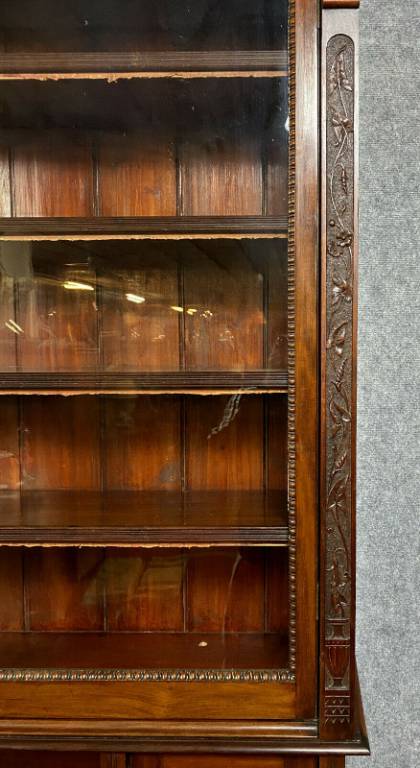 Splendide bureau bibliothéque a fonctions multiples époque Napoléon III en acajou | Puces Privées