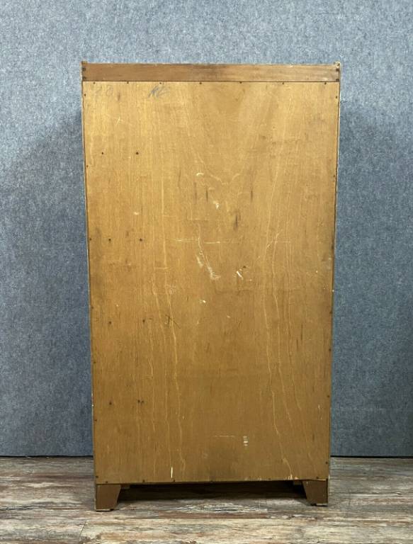 Rare armoire époque Art Deco en érable blond et sycomore vers 1940 | Puces Privées