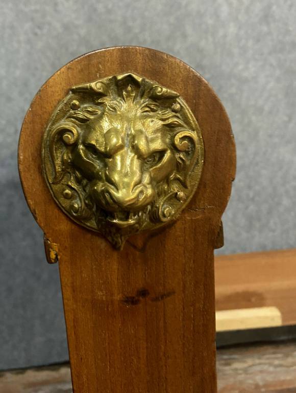 Magnifique et rare lit époque Empire en acajou et bronzes dorés vers 1810 | Puces Privées