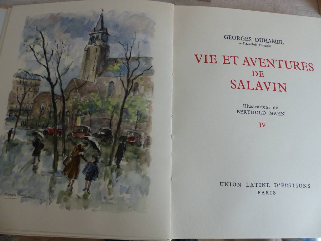 No - 447 - Georges Duhamel - Vie et aventures de Salavin  - Illustrations de Berthold Mahn | Puces Privées