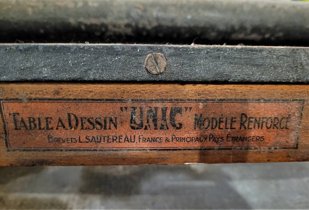Table d'architecte unic - Vintage Loft Ancienne bureau métier | Puces Privées
