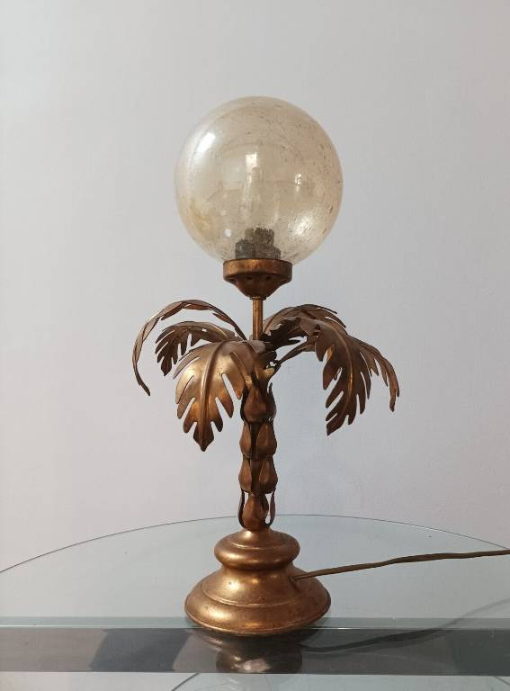 Lampe palmier vintage Hans Kögl 1970 | Puces Privées