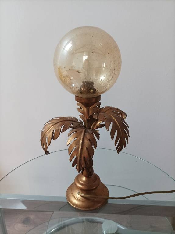 Lampe palmier vintage Hans Kögl 1970 | Puces Privées