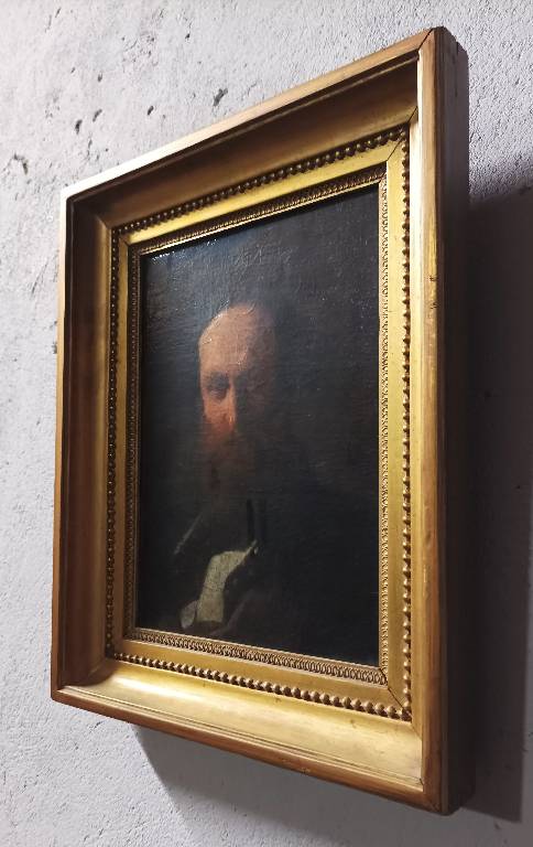 Ecole Flamande XIXe Huile sur toile Portrait d'un homme | Puces Privées