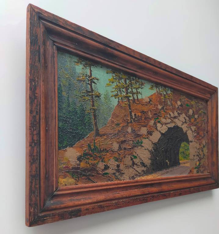 Paul Gobert ( 1891-1963 ) Tableau Huile sur panneau Paysage de montagne | Puces Privées