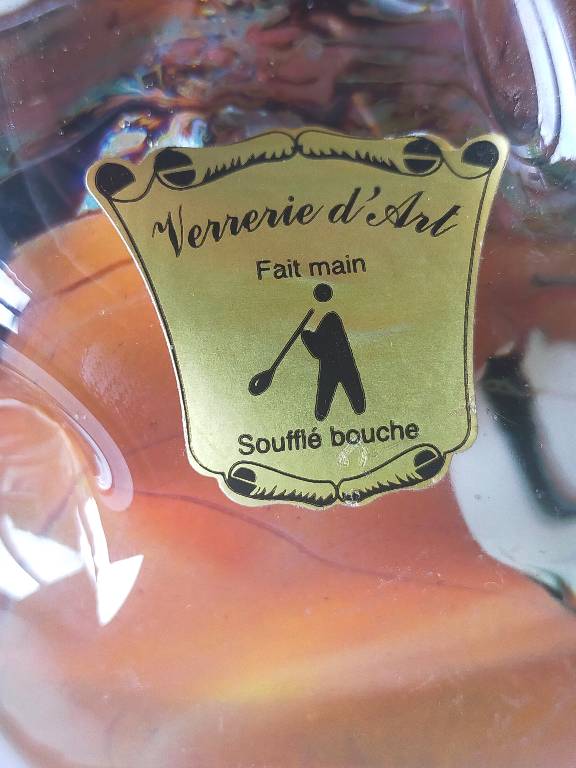 Cendrier vide-poche en verre soufflé La Bourboule | Puces Privées