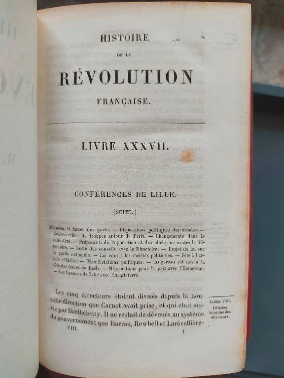 Adolphe THIERS Histoire de la Révolution française Quatorzième édition 8 volumes | Puces Privées