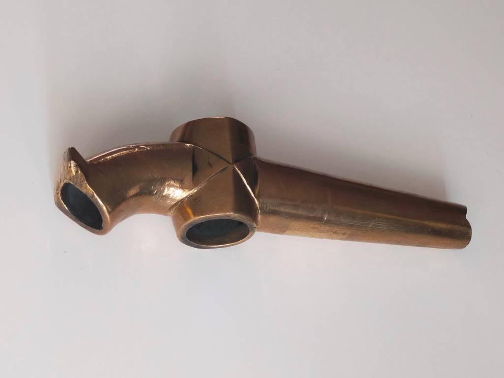 Ancienne cannelle de foudre robinet de tonneau en bronze | Puces Privées
