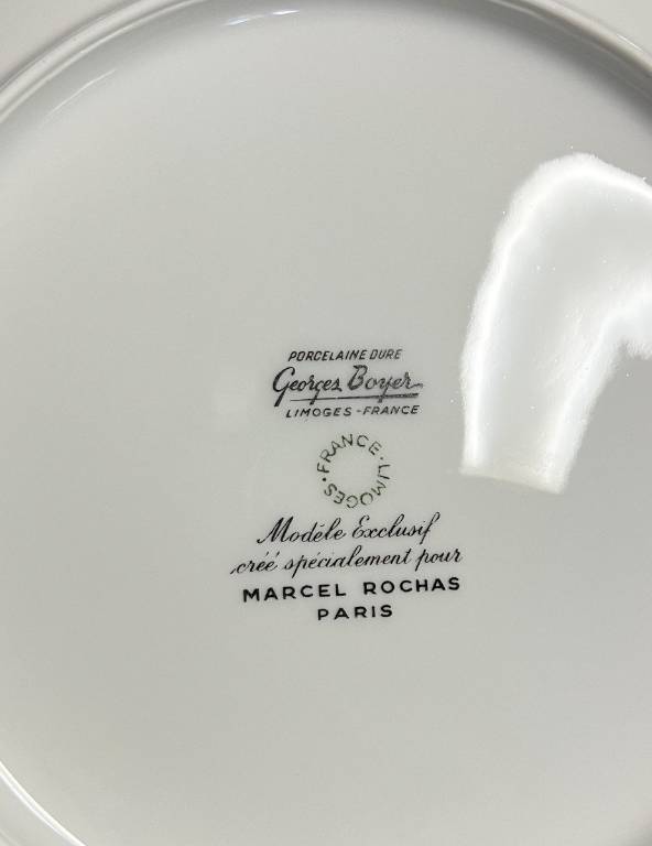 Luxueux Service en porcelaine de Limoges Création Marcel Rochas vers 1950 | Puces Privées