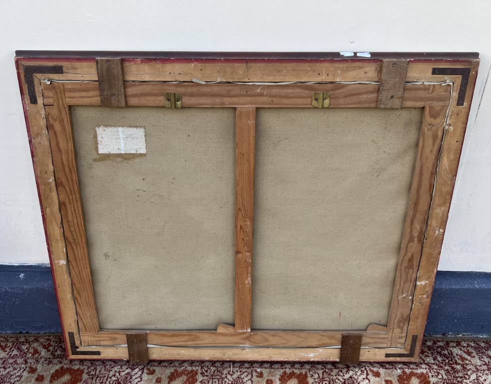 tableau huile sur toile vue de Camargue vers 1900-1920 | Puces Privées