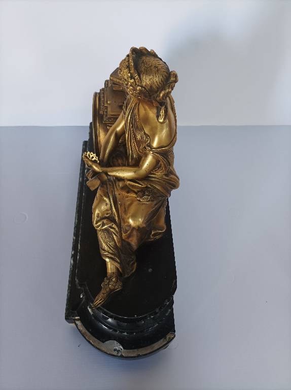 Henri Picard (1840- 1890) Pendule allégorique en bronze Napoleon III | Puces Privées