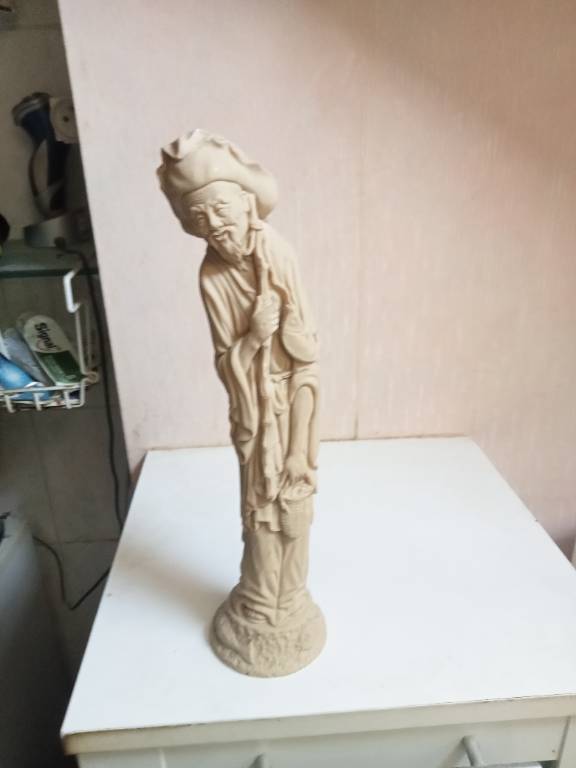statuette en céramique asiatique XIXème hauteur 31 cm | Puces Privées