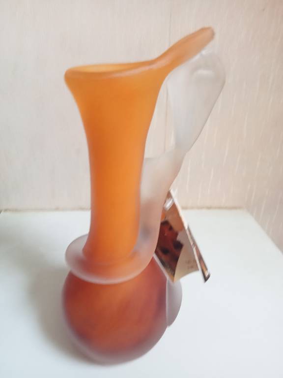 vase art verrerie de toul hauteur 22 cm en pate de verre | Puces Privées