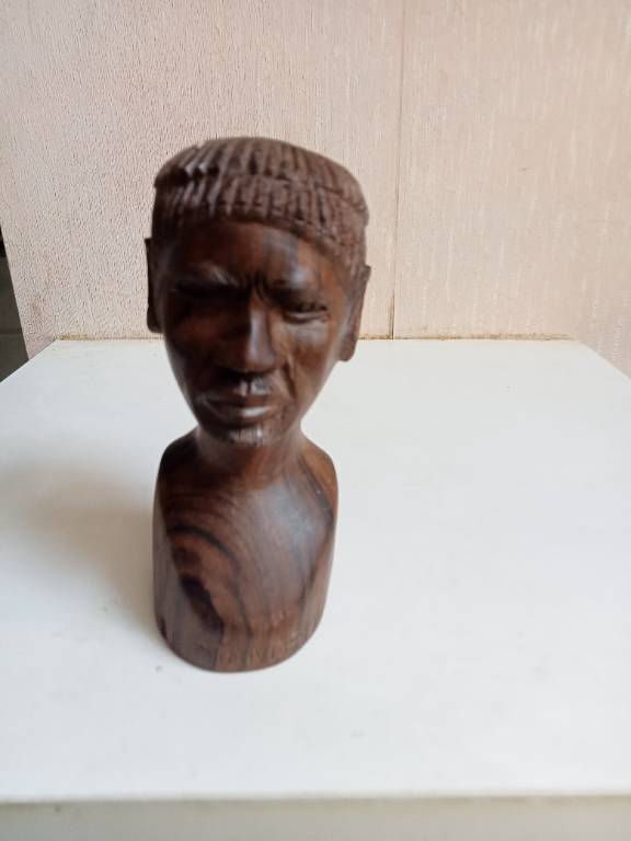 statuette africaine art africain hauteur 12 cm x 6 cm | Puces Privées