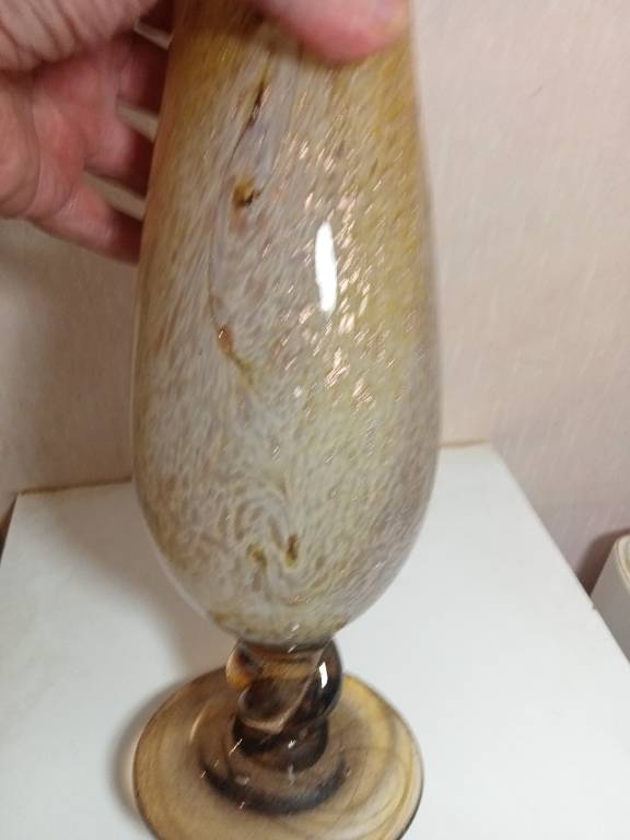 Vase ancien clichy pate de verre hauteur 36 cm diamètre 14 cm | Puces Privées