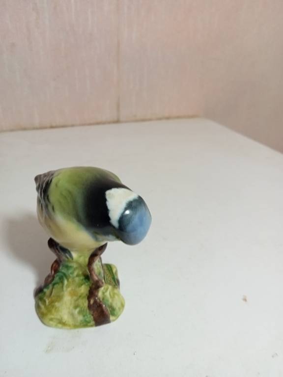 statuette oiseau en ceramique ancien hauteur 7 cm x 6 cm | Puces Privées