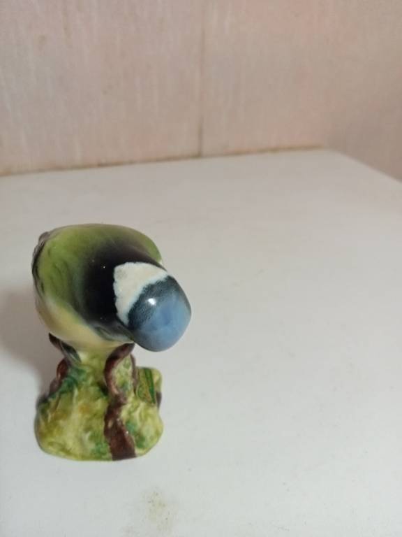 statuette oiseau en ceramique ancien hauteur 7 cm x 6 cm | Puces Privées