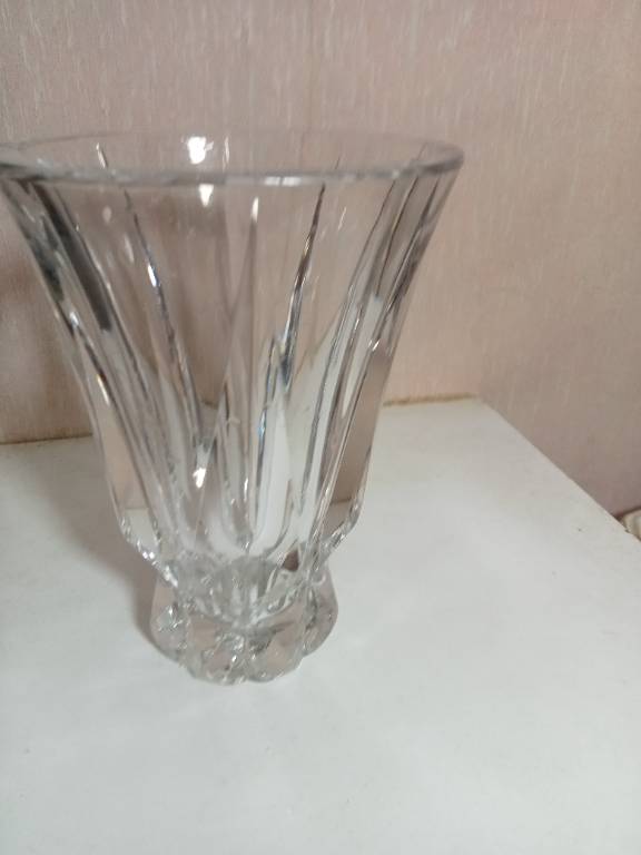 vase ancien cristal de st-louis hauteur 18 cm | Puces Privées
