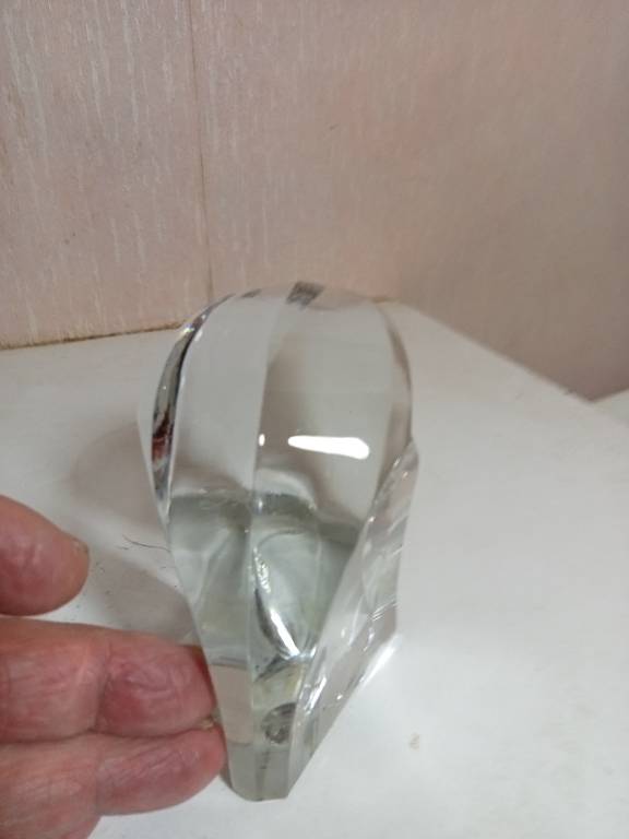 tete d'aigle en cristal stlouis hauteur 10 cm | Puces Privées